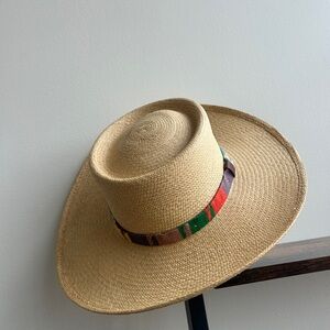 Aureus Genuine Panama Hat Wide Brim Straw Hat Ecuador Western Rancher Large